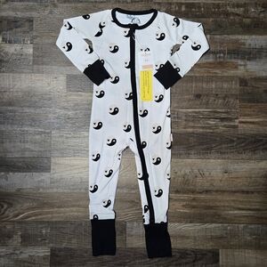Magical Mamas Disney Mickey Black Ying Yang Zipper Pajamas